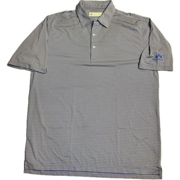 Donald Ross Multi Stripe SS Polo‎ Golf Shirt Men’s Size XL Renaissance Country C - Picture 1 of 5